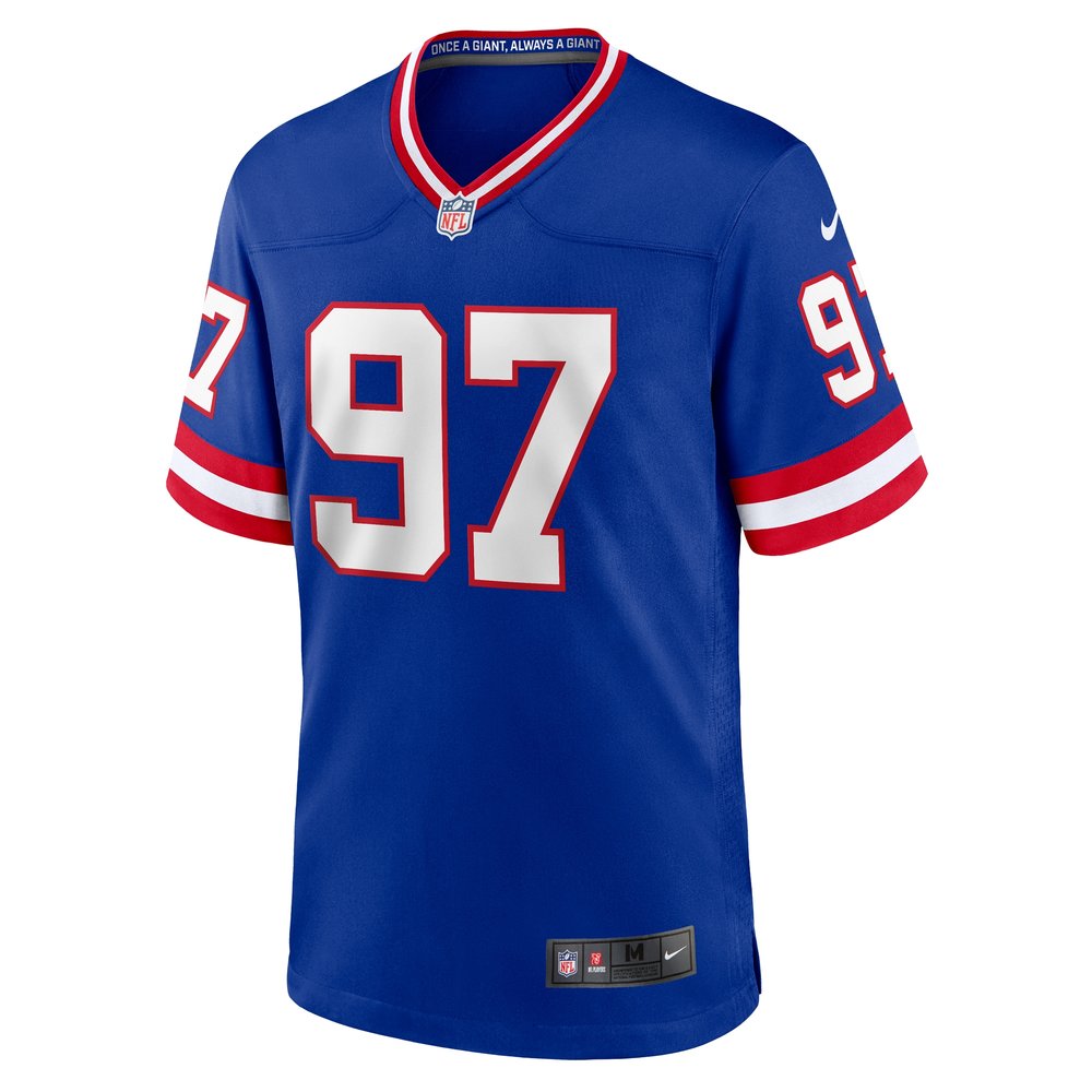 Men's New York Giants Dexter Lawrence II Royal Classic Game Player Jersey Men's New York Giants Dexter Lawrence II Royal Classic Game Player Jersey