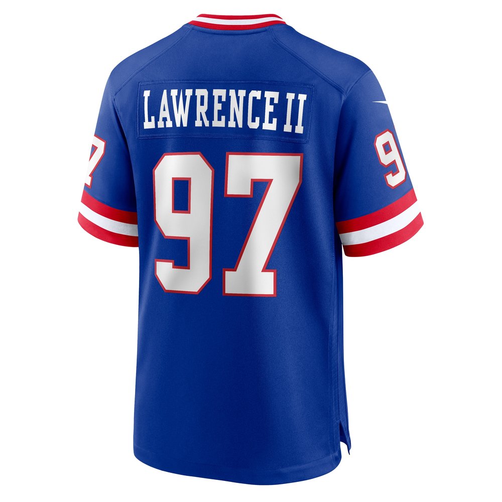 Men's New York Giants Dexter Lawrence II Royal Classic Game Player Jersey Men's New York Giants Dexter Lawrence II Royal Classic Game Player Jersey
