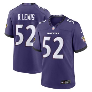 Men's Baltimore Ravens #52 Ray Lewis Purple Team Retired Player Game Jersey Men's Baltimore Ravens #52 Ray Lewis Purple Team Retired Player Game Jersey