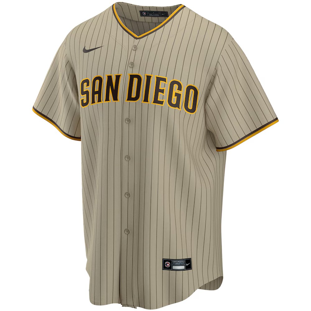 Men's San Diego Padres #23 Fernando Tatis Jr. Nike Tan Alternate Replica Player Jersey Men's San Diego Padres #23 Fernando Tatis Jr. Nike Tan Alternate Replica Player Jersey