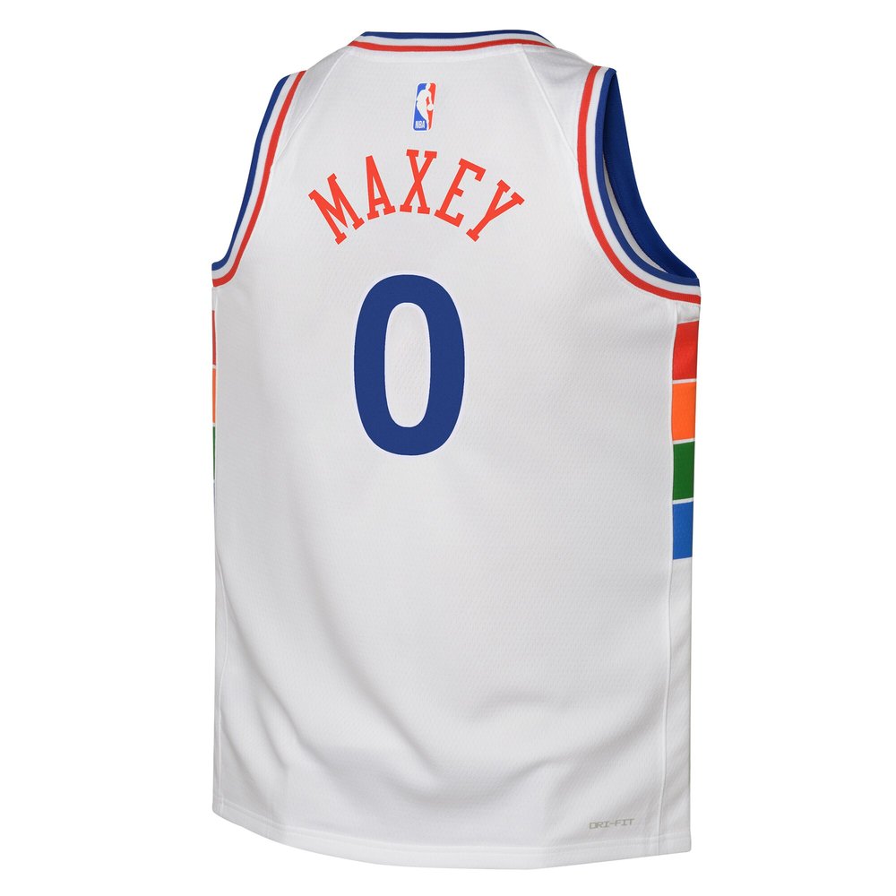 Youth Philadelphia 76ers Tyrese Maxey White 2024/25 Swingman Player Jersey - City Edition Youth Philadelphia 76ers Tyrese Maxey White 2024/25 Swingman Player Jersey - City Edition