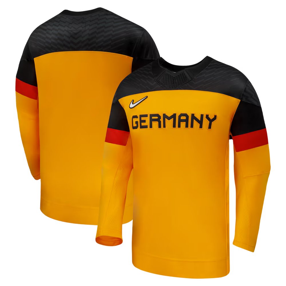 Men's Germany Hockey Gold 2026 Away Replica Jersey Men's Germany Hockey Gold 2026 Away Replica Jersey
