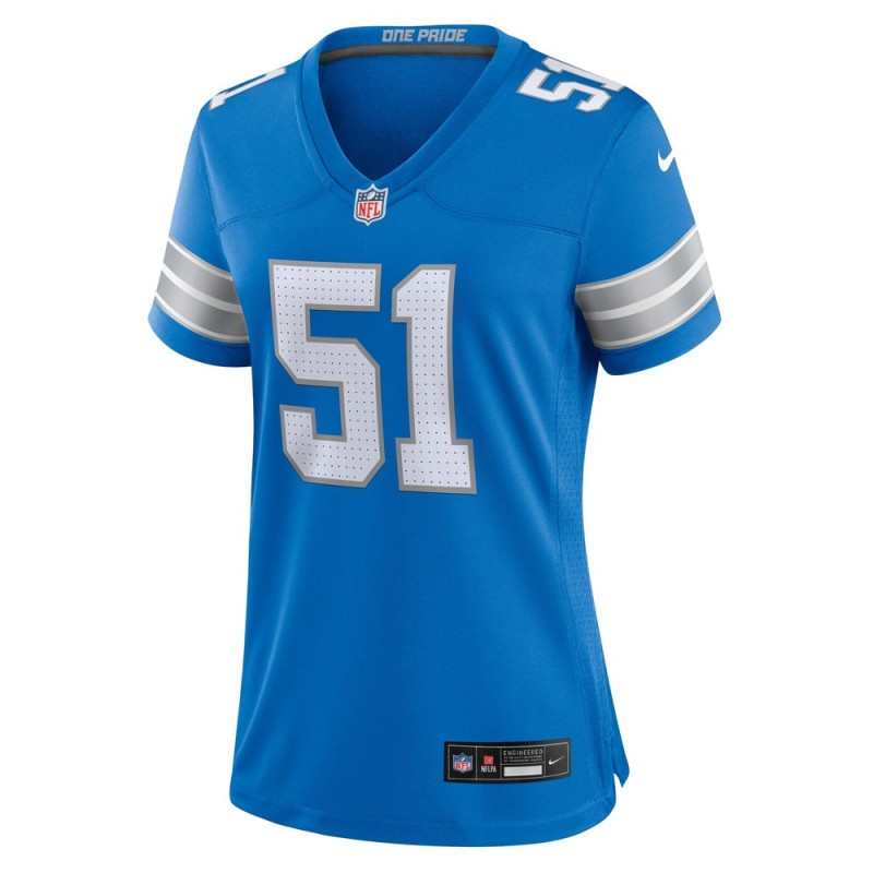 Women's Detroit Lions Steele Chambers Blue Game Jersey Women's Detroit Lions Steele Chambers Blue Game Jersey
