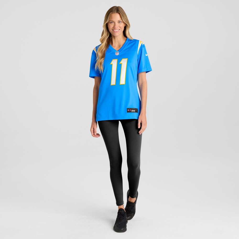 Women's Los Angeles Chargers #11 Cameron Dicker Powder Blue Game Jersey Women's Los Angeles Chargers #11 Cameron Dicker Powder Blue Game Jersey