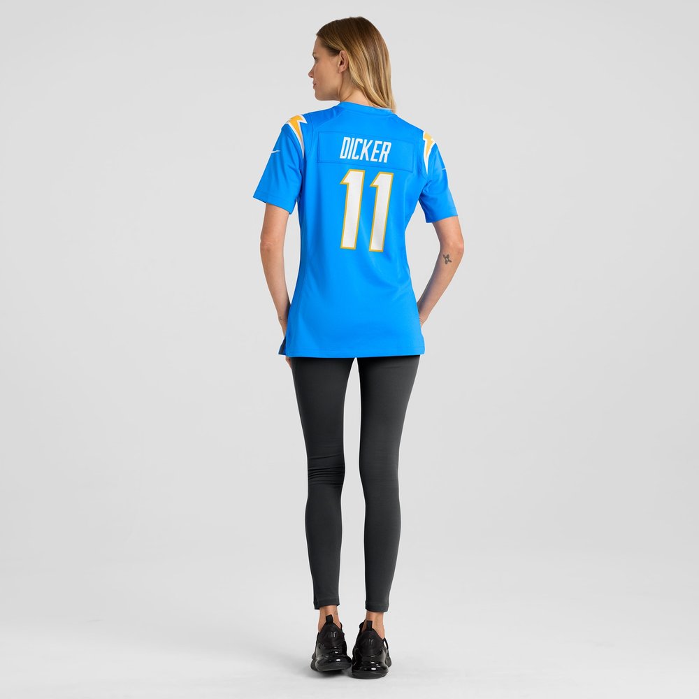 Women's Los Angeles Chargers #11 Cameron Dicker Powder Blue Game Jersey Women's Los Angeles Chargers #11 Cameron Dicker Powder Blue Game Jersey