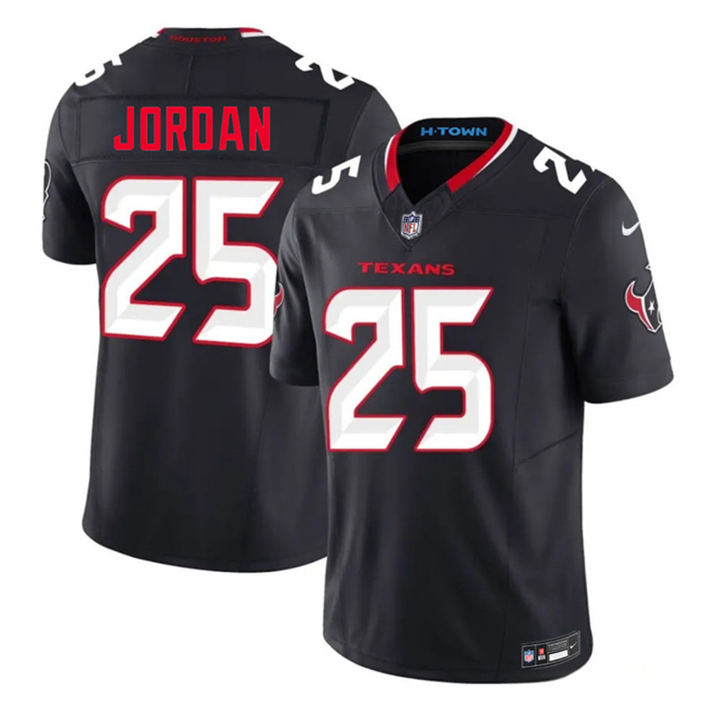 Men's Houston Texans #25 Jawhar Jordan Navy 2026 NFL Draft Vapor F.U.S.E. Limited Jersey Men's Houston Texans #25 Jawhar Jordan Navy 2026 NFL Draft Vapor F.U.S.E. Limited Jersey