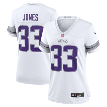 Women's Aaron Jones White Minnesota Vikings Alternate Game Player Jersey Women's Aaron Jones White Minnesota Vikings Alternate Game Player Jersey