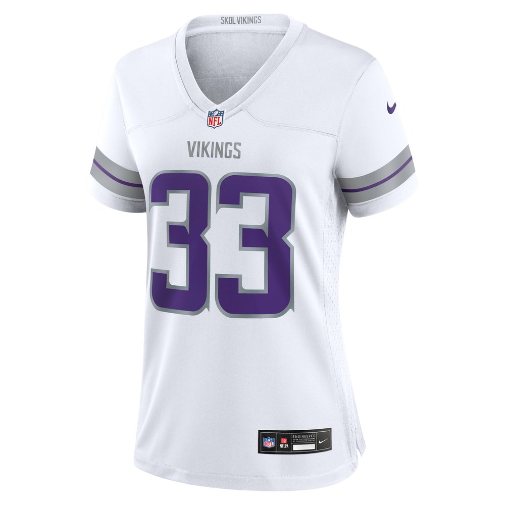 Women's Aaron Jones White Minnesota Vikings Alternate Game Player Jersey Women's Aaron Jones White Minnesota Vikings Alternate Game Player Jersey