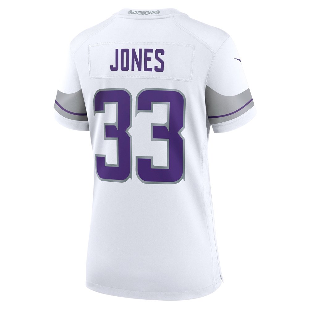 Women's Aaron Jones White Minnesota Vikings Alternate Game Player Jersey Women's Aaron Jones White Minnesota Vikings Alternate Game Player Jersey