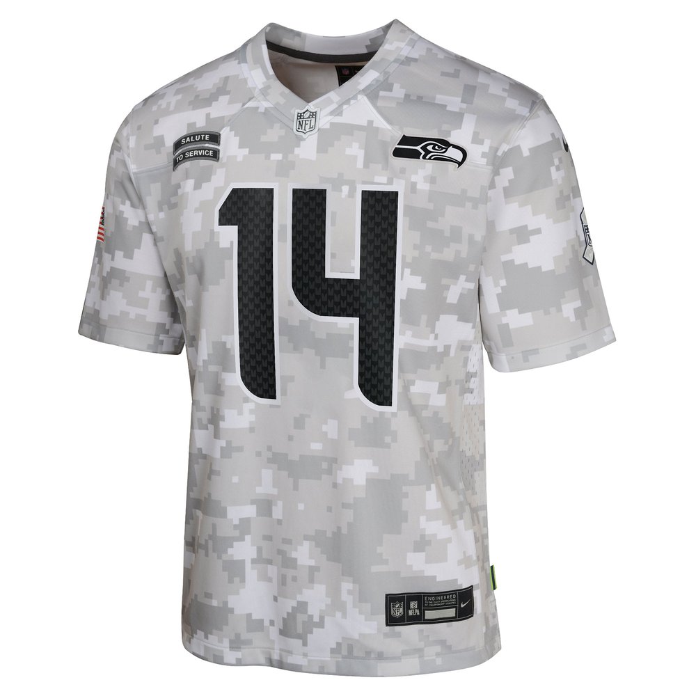 Youth Seattle Seahawks DK Metcalf Arctic Camo 2024 Salute to Service Game Jersey Youth Seattle Seahawks DK Metcalf Arctic Camo 2024 Salute to Service Game Jersey
