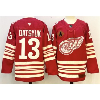 Youth Detroit Red Wings #13 Pavel Datsyuk Red 2025-26 With A Patch Centennial Premium Stitched Hockey Jersey Youth Detroit Red Wings #13 Pavel Datsyuk Red 2025-26 With A Patch Centennial Premium Stitched Hockey Jersey
