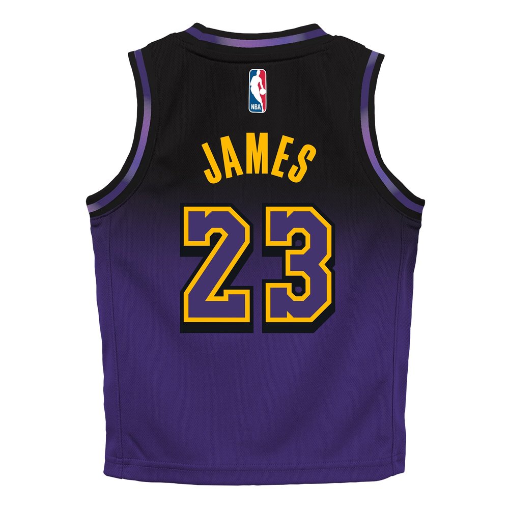 Toddler Los Angeles Lakers #23 LeBron James Purple 2024/25 Swingman City Edition Player Jersey Toddler Los Angeles Lakers #23 LeBron James Purple 2024/25 Swingman City Edition Player Jersey