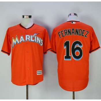 marlins #16 Jose Fernandez Orange New Cool Base Stitched MLB Jersey marlins #16 Jose Fernandez Orange New Cool Base Stitched MLB Jersey