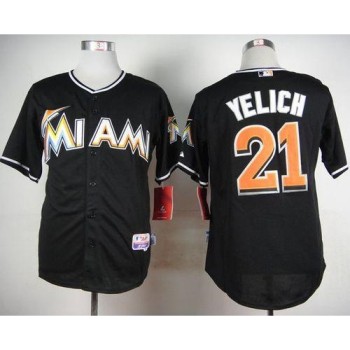 marlins #21 Christian Yelich Black Cool Base Stitched MLB Jersey marlins #21 Christian Yelich Black Cool Base Stitched MLB Jersey