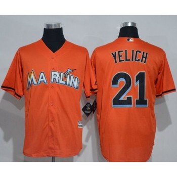 marlins #21 Christian Yelich Orange New Cool Base Stitched MLB Jersey marlins #21 Christian Yelich Orange New Cool Base Stitched MLB Jersey