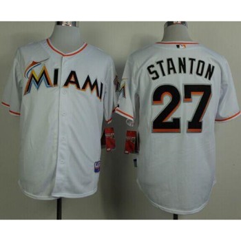 marlins #27 Giancarlo Stanton White 2012 Home Stitched MLB Jersey marlins #27 Giancarlo Stanton White 2012 Home Stitched MLB Jersey