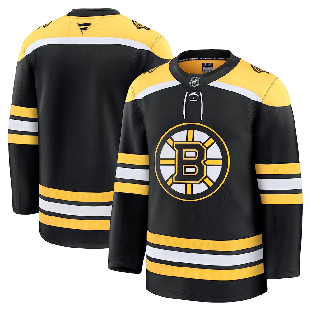 Men's Boston Bruins Black Home Premium Jersey Men's Boston Bruins Black Home Premium Jersey