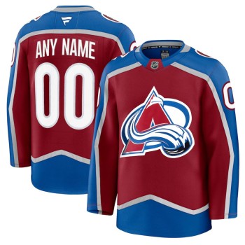 Youth Colorado Avalanche Burgundy Home Custom Jersey