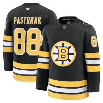 Men's Boston Bruins #88 David Pastrnak Black Home Premium Player Jersey Men's Boston Bruins #88 David Pastrnak Black Home Premium Player Jersey