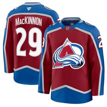 Men's Colorado Avalanche #29 Nathan MacKinnon Burgundy Home Premium Jersey Men's Colorado Avalanche #29 Nathan MacKinnon Burgundy Home Premium Jersey