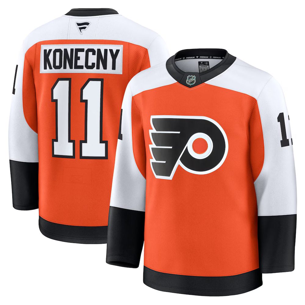 Youth Philadelphia Flyers #11 Travis Konecny Burnt Orange Home Jersey Youth Philadelphia Flyers #11 Travis Konecny Burnt Orange Home Jersey