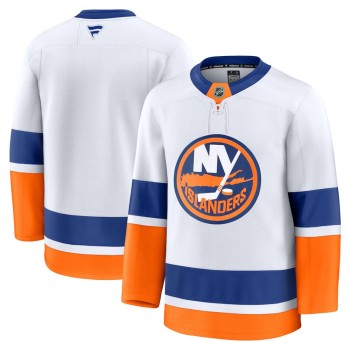 Men's New York Islanders White Away Premium Jersey Men's New York Islanders White Away Premium Jersey