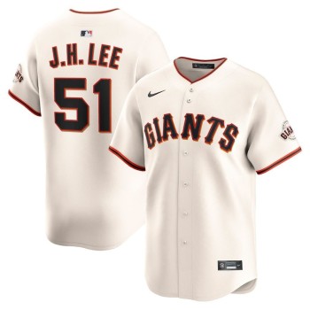 Men's San Francisco Giants #51 Jung Hoo Lee Nike Cream Home Limited Player Jersey Men's San Francisco Giants #51 Jung Hoo Lee Nike Cream Home Limited Player Jersey