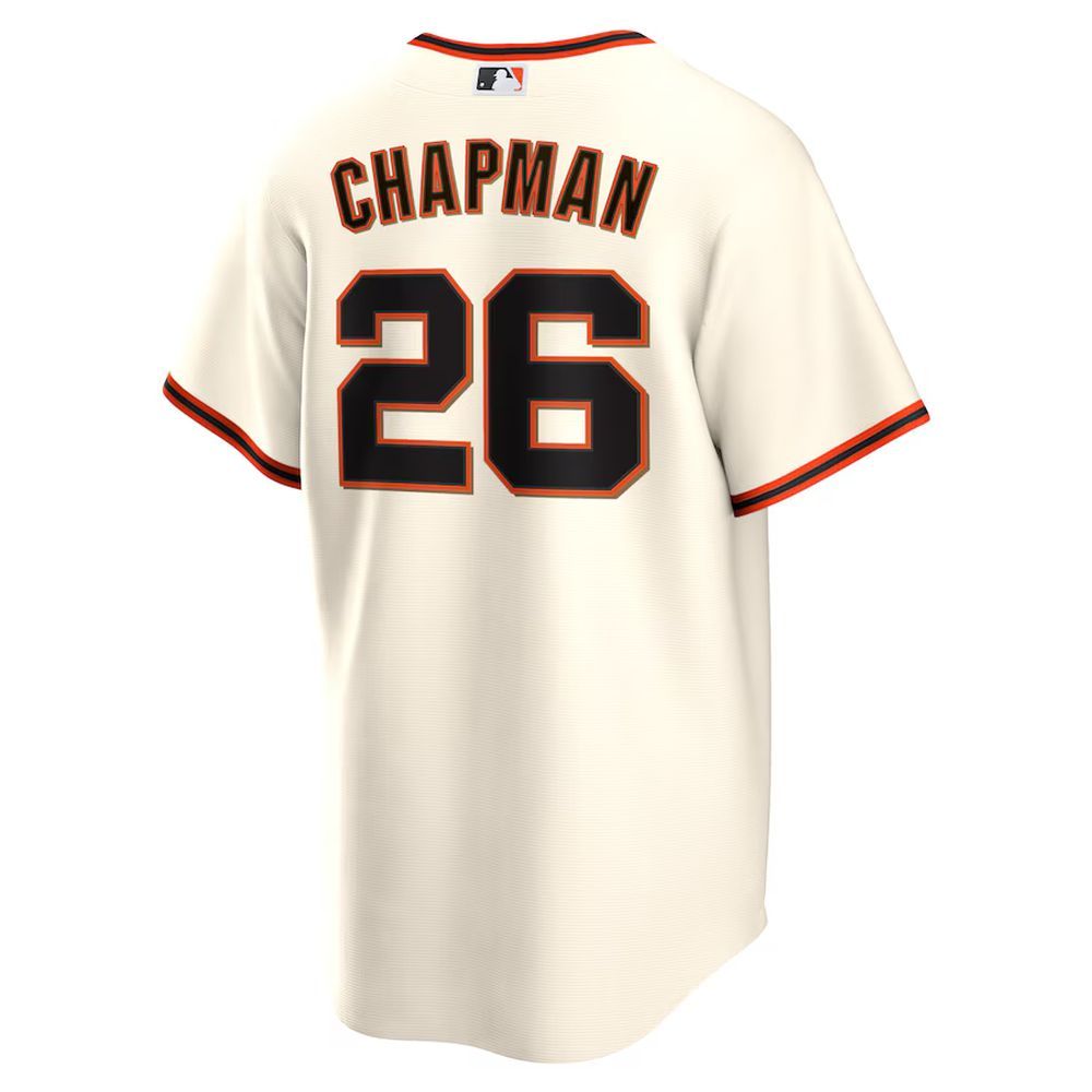 Men's San Francisco Giants #26 Matt Chapman Nike Cream Home Replica Jersey Men's San Francisco Giants #26 Matt Chapman Nike Cream Home Replica Jersey