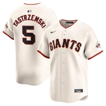 Men's San Francisco Giants #5 Mike Yastrzemski Nike Cream Home Limited Player Jersey Men's San Francisco Giants #5 Mike Yastrzemski Nike Cream Home Limited Player Jersey