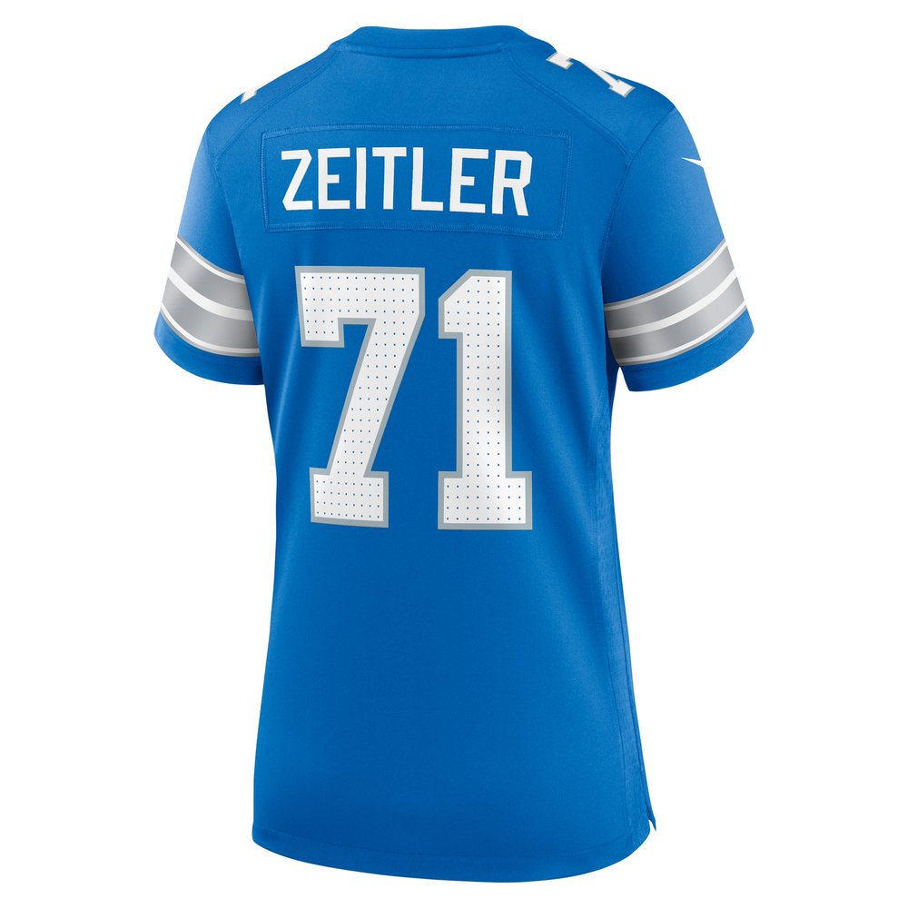 Women's Detroit Lions Kevin Zeitler  Blue Game Jersey Women's Detroit Lions Kevin Zeitler  Blue Game Jersey