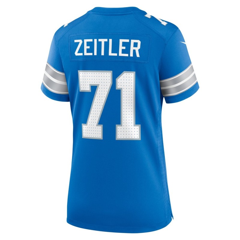 Women's Detroit Lions Kevin Zeitler Blue Game Jersey Women's Detroit Lions Kevin Zeitler Blue Game Jersey