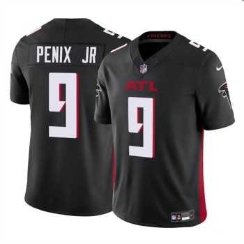 Men's Atlanta Falcons #9 Michael Penix Jr Black 2024 Draft F.U.S.E Vapor Untouchable Limited Stitched Football Jersey Men's Atlanta Falcons #9 Michael Penix Jr Black 2024 Draft F.U.S.E Vapor Untouchable Limited Stitched Football Jersey