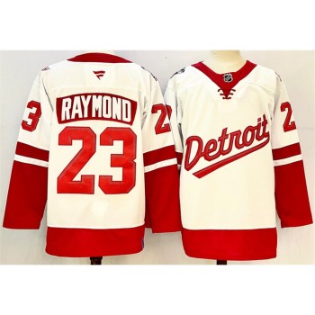 Youth Detroit Red Wings #23 Lucas Raymond White/Red 2024-25 Stitched Jersey Youth Detroit Red Wings #23 Lucas Raymond White/Red 2024-25 Stitched Jersey