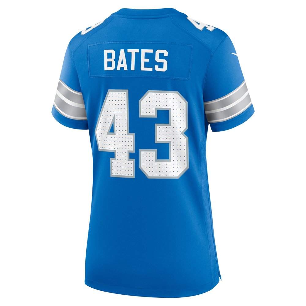 Women's Detroit Lions Jake Bates  Blue Team Game Jersey Women's Detroit Lions Jake Bates  Blue Team Game Jersey