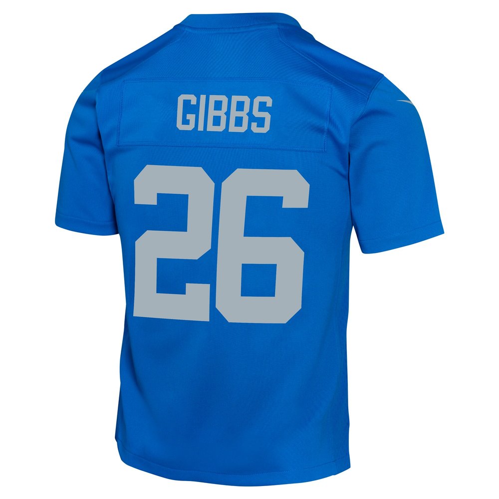 Youth Detroit Lions #26 Jahmyr Gibbs Blue Alternate Game Jersey Youth Detroit Lions #26 Jahmyr Gibbs Blue Alternate Game Jersey