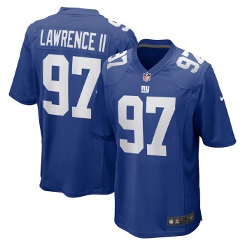 Men's New York Giants #97 Dexter Lawrence II Nike Royal Team Game Player Jersey Men's New York Giants #97 Dexter Lawrence II Nike Royal Team Game Player Jersey