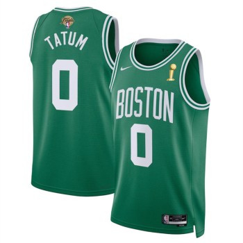 Men's Boston Celtics #0 Jayson Tatum Green 2024 Finals Champions Icon Edition Stitched Basketball Jersey Men's Boston Celtics #0 Jayson Tatum Green 2024 Finals Champions Icon Edition Stitched Basketball Jersey