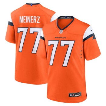 Youth Denver Broncos #77 Quinn Meinerz Orange Team Game Jersey