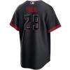 Men's Cincinnati Reds #29 TJ Friedl Black City Connect Jersey