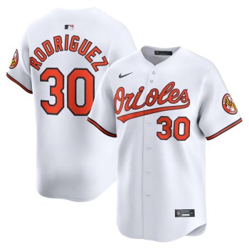 Men's Baltimore Orioles #30 Grayson Rodriguez White Alternate Limited Player Jersey Men's Baltimore Orioles #30 Grayson Rodriguez White Alternate Limited Player Jersey