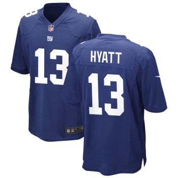 Men's New York Giants #13 Jalin Hyatt Royal Classic Game Jersey Men's New York Giants #13 Jalin Hyatt Royal Classic Game Jersey