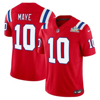 Men's New England Patriots #10 Drake Maye Red F.U.S.E. Vapor Limited Stitched Football Jersey Men's New England Patriots #10 Drake Maye Red F.U.S.E. Vapor Limited Stitched Football Jersey