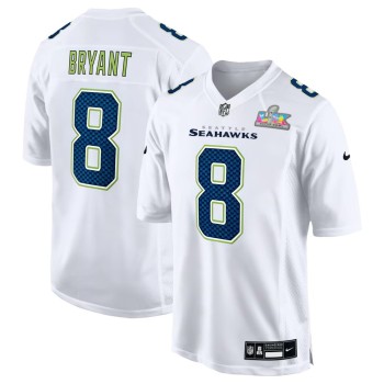 Men's Seattle Seahawks #8 Coby Bryant White Super Bowl LX Patch Tundra Fashion Game Jersey Men's Seattle Seahawks #8 Coby Bryant White Super Bowl LX Patch Tundra Fashion Game Jersey