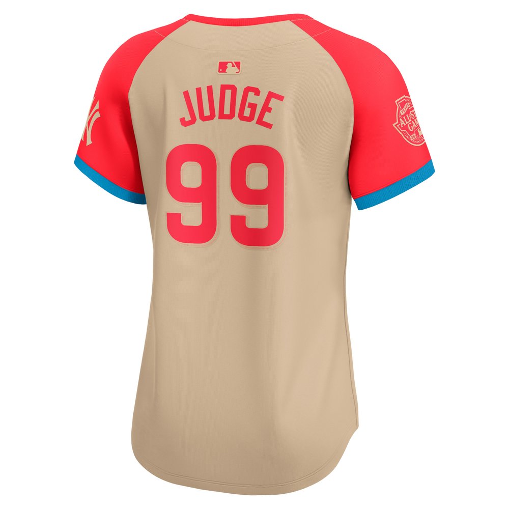 Women's American League #99 Aaron Judge Cream 2024 MLB All-Star Game Limited Player Jersey Women's American League #99 Aaron Judge Cream 2024 MLB All-Star Game Limited Player Jersey