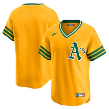 Men's Oakland Athletics Gold Cooperstown Collection Limited Jersey Men's Oakland Athletics Gold Cooperstown Collection Limited Jersey
