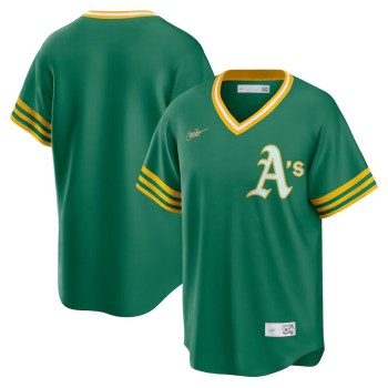 Men's Oakland Athletics Kelly Green Road Cooperstown Collection Team Jersey Men's Oakland Athletics Kelly Green Road Cooperstown Collection Team Jersey