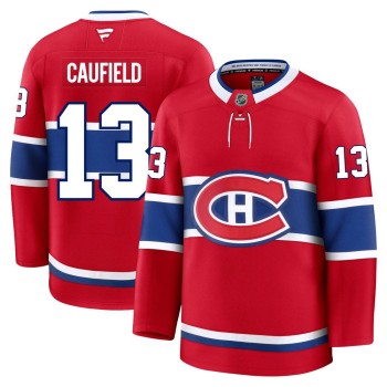 Youth Montreal Canadiens #13 Cole Caufield Red Home Jersey