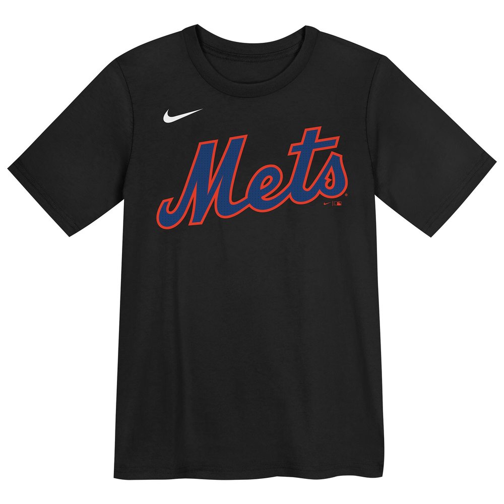 Youth New York Mets #22 Juan Soto Black Name & Number T-Shirt