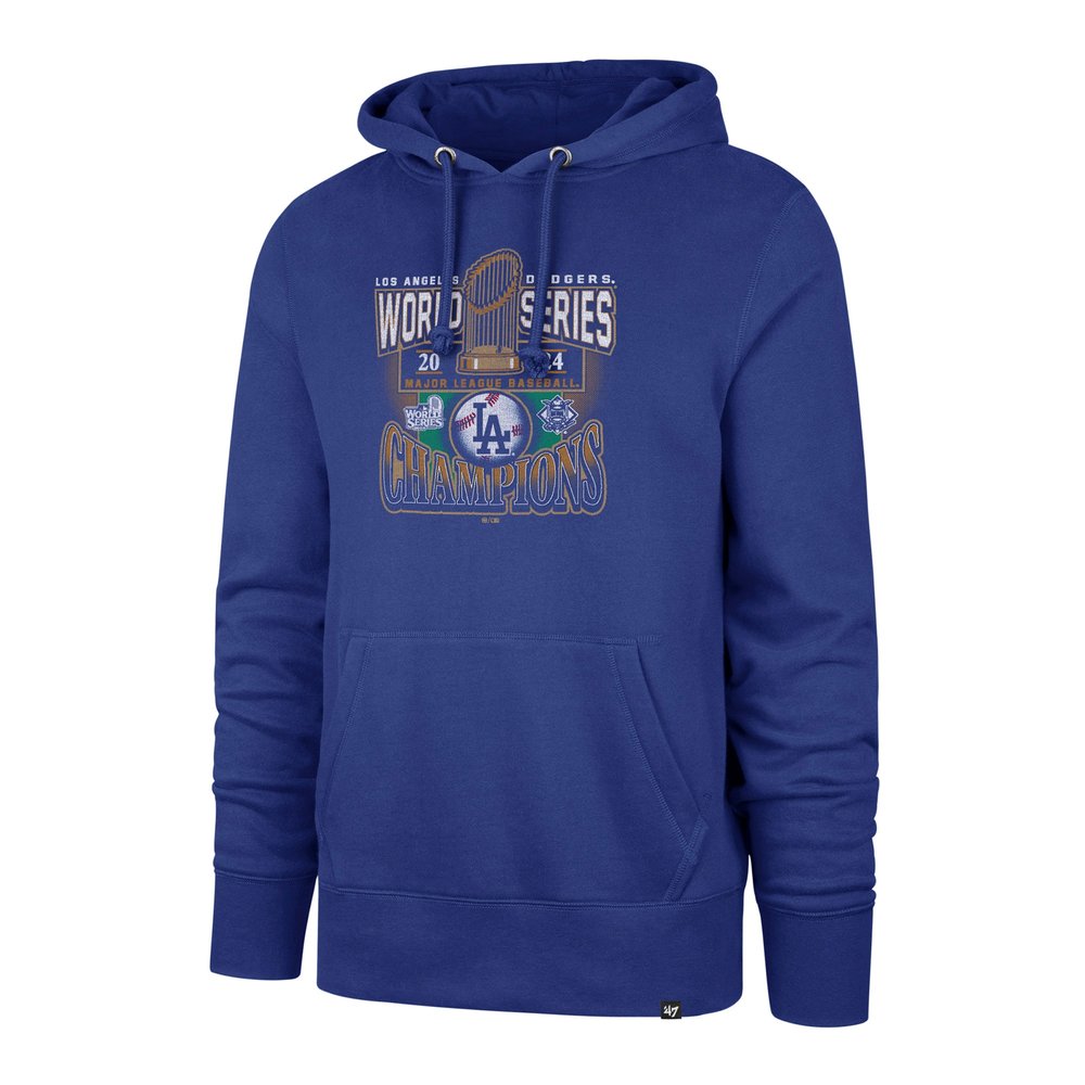 Men's Los Angeles Dodgers '47 Royal 2024 World Series Champions Big & Tall Headline Pullover Hoodie Men's Los Angeles Dodgers '47 Royal 2024 World Series Champions Big & Tall Headline Pullover Hoodie