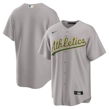 Men's Oakland Athletics Gray Away Replica 2.0 Jersey Men's Oakland Athletics Gray Away Replica 2.0 Jersey